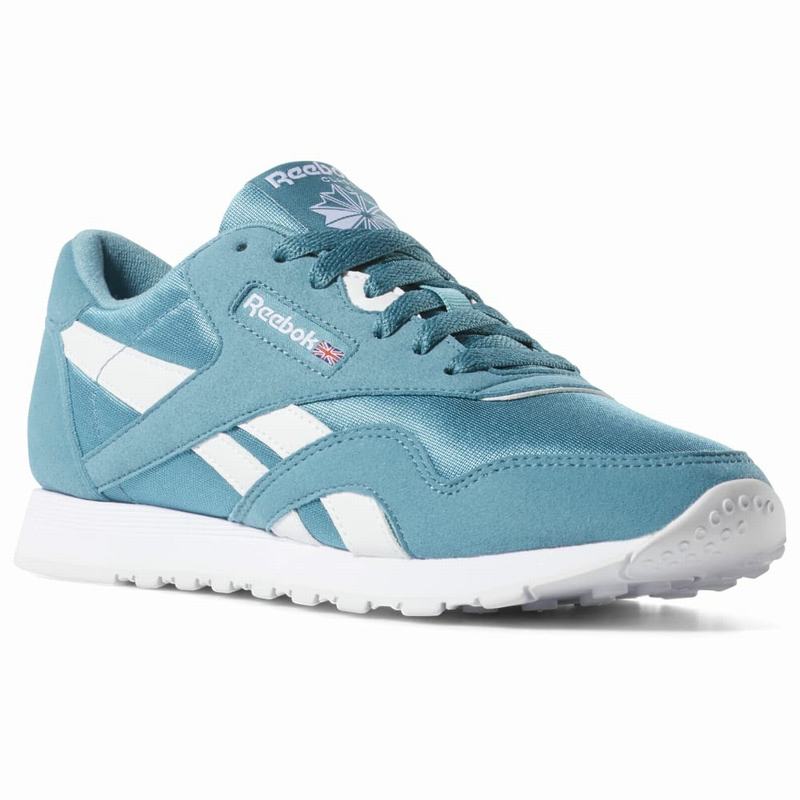 Reebok Classic Nylon Color Tenisky Damske - Modre/Biele VA8460WG